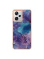 Предпазен удароустойчив гръб с мраморни шарки за Xiaomi Redmi Note 12 Pro+ - лилав