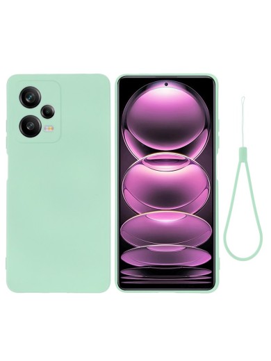 Предпазен удароустойчив силиконов гръб с каишка за Xiaomi Redmi Note 12 Pro+ - зелен Предпазен удароустойчив силиконов гръб с каишка за Xiaomi Redmi Note 12 Pro+ - зелен