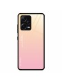 Предпазен гръб от закалено стъкло за Xiaomi Redmi Note 12 Pro+ - златист и розов