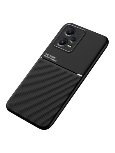 Гръб с покритие от еко кожа за Xiaomi Redmi Note 12 Pro+ - черен Гръб с покритие от еко кожа за Xiaomi Redmi Note 12 Pro+ - черен