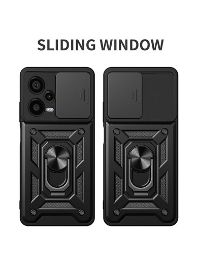 Удароустойчив предпазен гръб за Xiaomi Redmi Note 12 Pro+ - черен