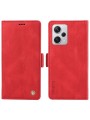 Калъф от еко кожа тип портмоне за Xiaomi Redmi Note 12 Pro+ - червен