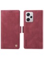Калъф от еко кожа тип портмоне за Xiaomi Redmi Note 12 Pro+ - червен