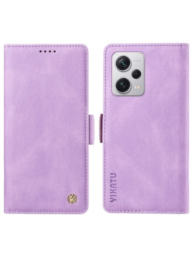Калъф от еко кожа тип портмоне за Xiaomi Redmi Note 12 Pro+ - лилав