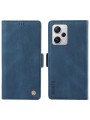 Калъф от еко кожа тип портмоне за Xiaomi Redmi Note 12 Pro+ - син