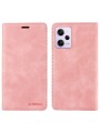 Калъф от еко кожа тип портмоне с RFID  блокираща технология за Xiaomi Redmi Note 12 Pro+ - розов