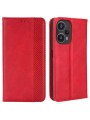 Калъф от еко кожа с ретро текстура тип портмоне за Xiaomi Redmi Note 12 Turbo - червен