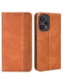 Калъф от еко кожа с ретро текстура тип портмоне за Xiaomi Redmi Note 12 Turbo - кафяв