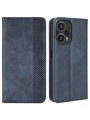 Калъф от еко кожа с ретро текстура тип портмоне за Xiaomi Redmi Note 12 Turbo - син