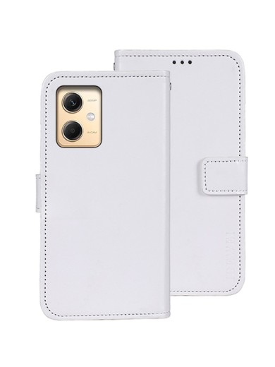 Калъф от еко кожа тип портмоне за Xiaomi Redmi Note 12R Pro - бял
