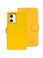 Калъф от еко кожа тип портмоне за Xiaomi Redmi Note 12R Pro - жълт