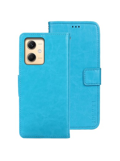 Калъф от еко кожа тип портмоне за Xiaomi Redmi Note 12R Pro - син
