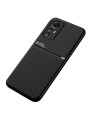 Гръб с покритие от еко кожа за Xiaomi Redmi Note 12S - черен