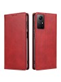 Калъф от еко кожа тип портмоне за Xiaomi Redmi Note 12S - червен