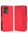Калъф от еко кожа тип портмоне за Xiaomi Redmi Note 12T Pro - червен