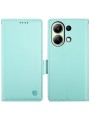 Калъф от еко кожа тип портмоне за Xiaomi Redmi Note 13 4G - зелен