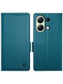 Калъф от еко кожа тип портмоне за Xiaomi Redmi Note 13 4G - син