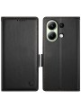 Калъф от еко кожа тип портмоне за Xiaomi Redmi Note 13 4G - черен