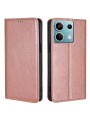 Калъф от еко кожа тип портмоне за Xiaomi Redmi Note 13 4G - розов