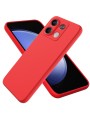 Предпазен устойчив на надраскване силиконов гръб с каишка за Xiaomi Redmi Note 13 - червен