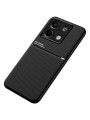 Гръб с покритие от еко кожа за Xiaomi Redmi Note 13 - черен