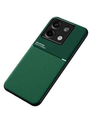 Гръб с покритие от еко кожа за Xiaomi Redmi Note 13 - зелен