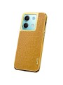 Предпазен гръб с галванично покритие за Xiaomi Redmi Note 13 - жълт