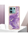 Предпазен удароустойчив гръб с цветни шарки за Xiaomi Redmi Note 13 - лилав