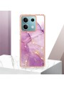 Предпазен удароустойчив гръб с цветни шарки за Xiaomi Redmi Note 13 - лилав