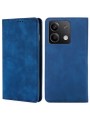 Калъф от еко кожа тип портмоне за Xiaomi Redmi Note 13 - син