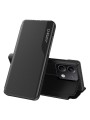 Калъф от еко кожа с прозорец за Xiaomi Redmi Note 13 - черен