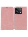 Калъф от еко кожа тип портмоне за Xiaomi Redmi Note 13 - розов