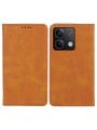 Калъф от еко кожа тип портмоне за Xiaomi Redmi Note 13 - кафяв