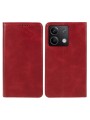 Калъф от еко кожа тип портмоне за Xiaomi Redmi Note 13 - червен