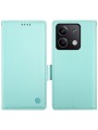 Калъф от еко кожа тип портмоне за Xiaomi Redmi Note 13 - зелен