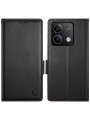 Калъф от еко кожа тип портмоне за Xiaomi Redmi Note 13 - черен