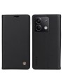 Калъф за телефон от еко кожа тип портмоне за Xiaomi Redmi Note 13 - черен
