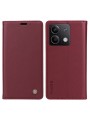Калъф за телефон от еко кожа тип портмоне за Xiaomi Redmi Note 13 - червен