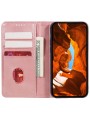 Калъф от еко кожа тип портмоне за Xiaomi Redmi Note 13 - розов