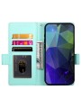 Калъф от еко кожа тип портмоне за Xiaomi Redmi Note 13 - зелен
