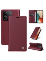 Калъф за телефон от еко кожа тип портмоне за Xiaomi Redmi Note 13 - червен