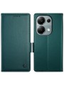 Калъф от еко кожа тип портмоне за Xiaomi Redmi Note 13 Pro 4G - зелен
