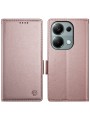 Калъф от еко кожа тип портмоне за Xiaomi Redmi Note 13 Pro 4G - розов