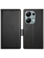 Калъф от еко кожа тип портмоне за Xiaomi Redmi Note 13 Pro 4G - черен