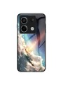 Предпазен гръб от закалено стъкло с шарки на звездно небе за Xiaomi Redmi Note 13 Pro - син