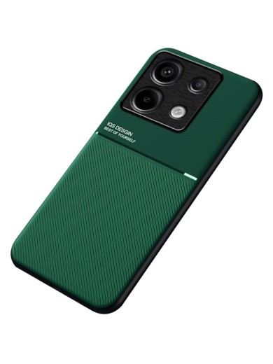 Гръб с покритие от еко кожа за Xiaomi Redmi Note 13 Pro - зелен Гръб с покритие от еко кожа за Xiaomi Redmi Note 13 Pro - зелен