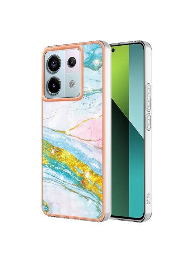 Предпазен удароустойчив гръб с цветни шарки за Xiaomi Redmi Note 13 Pro - шарен