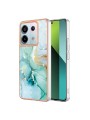 Предпазен удароустойчив гръб с цветни шарки за Xiaomi Redmi Note 13 Pro - зелен