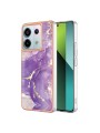 Предпазен удароустойчив гръб с цветни шарки за Xiaomi Redmi Note 13 Pro - лилав