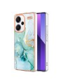 Предпазен удароустойчив гръб с цветни шарки за Xiaomi Redmi Note 13 Pro+ - зелен